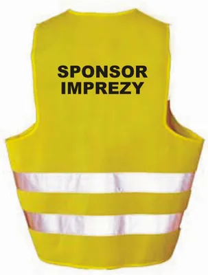 Zdjęcie produktu dla Kamizelka odblaskowa imprezowa SPONSOR IMPREZY