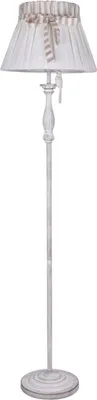 Obrázek produktu pro Stojací lampa Casa Padrino ve stylu secese, barva antik bílá, průměr 40 cm, výška 164 cm - Elegantní kovová stojací lampa s látkovým stínidlem