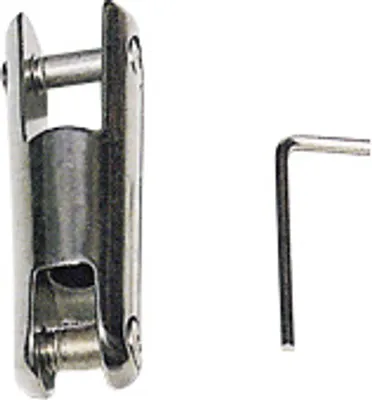 Obrázek produktu pro Spojovací článek kotevního řetězu z nerezové oceli Allpa, A=115 mm, B=18 mm, C=14 mm, D=48 mm, E=28 mm (otočný model, do 1350 kg)