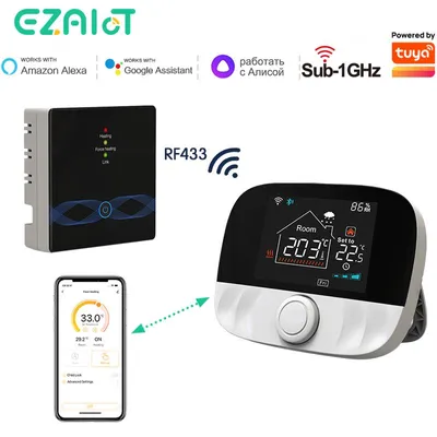 Produktbild von Drahtloser Thermostat ohne WLAN – Programmierbare Temperaturregelung