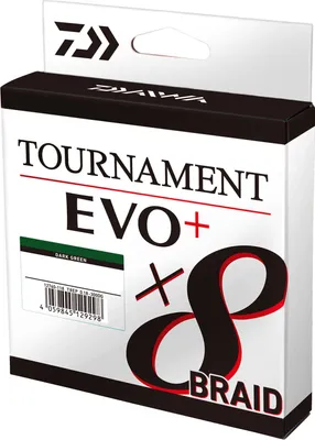 Produktbild von Daiwa Angelschnur Tournament X8 Braid EVO+ (270 m, dunkelgrün)