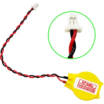 Produktbild von RTC CR2032 BIOS CMOS Batterie Knopfzelle Akku Battery mit Steckerkabel für Lenovo IdeaPad 1-14IGL05 (81VU00D7GE)