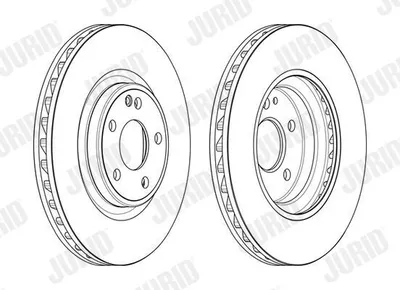 Produktbild von 2x JURID Bremsscheibe 563163JC passend für MERCEDES-BENZ A-Klasse (W176) 51mm