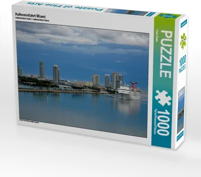 Produktbild von Calvendo Hafeneinfahrt Miami 1000 Teile Puzzle quer 640x480mm, Bade Uwe; 7301463