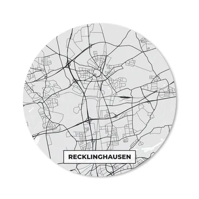 Produktbild von MuchoWow® Mauspad Mousepad Karte - Recklinghausen - Deutschland - Stadtplan - Karte 40x40 cm - Mousepads - Maus Mat - Pad - Mausunterlage - Schreibtisch Accessoires