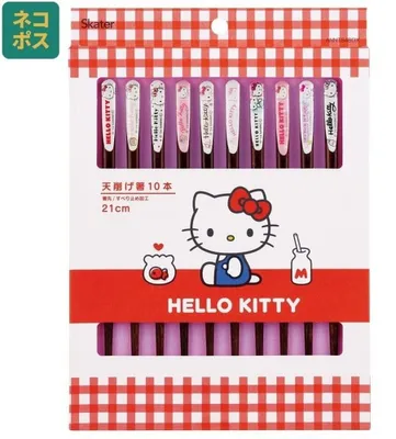 Zdjęcie produktu dla Sanrio, zestaw 10 pałeczków do jedzenia, Hello Kitty