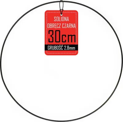 Produktbild von Metallkranzreifen - Schwarz - 30cm