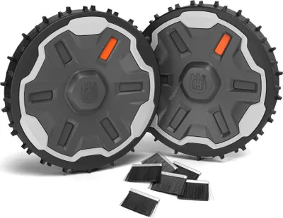 Produktbild von Husqvarna 536 84 92‑02, Rasenmäherräder, Husqvarna, 305E NERA 310E NERA, 320 NERA, 405XE NERA, 410XE NERA, 430X NERA, 450X NERA, Grau, Orange, 90 mm, 250 mm