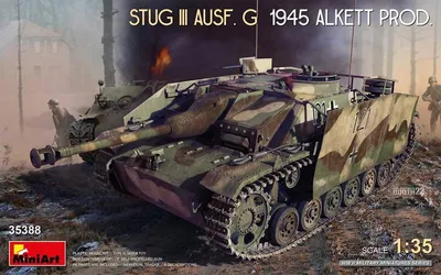 Produktbild von Modellbausatz 1:35 Stug III Ausf.G 1945 Alkett mit Öffnungsluken