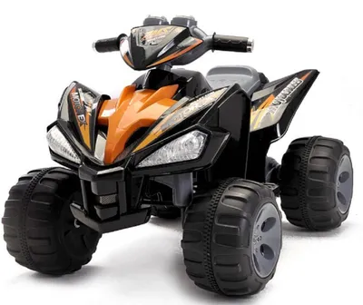 Produktbild von Kinderfahrzeug - Elektro Kinderquad Schwarz, 2x12V Motoren - 12V7Ah Akku