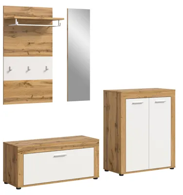 Produktbild von xonox.home Garderobenkombination Jam Wotan Eiche Nachbildung 200x191x35cm