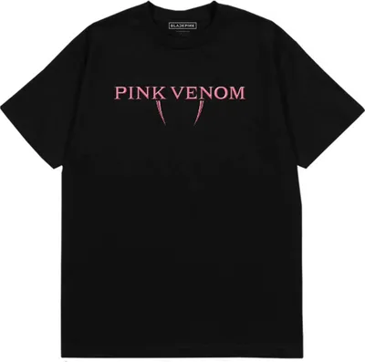 Zdjęcie produktu dla BLACKPINK Pink Venom Logo (Back Print) Black L Koszulka