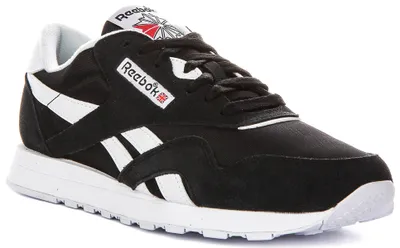 Produktbild von Reebok Classic Nylon In Black White For Men – 9.5 UK - 44 EU - 10.5 US / Black White