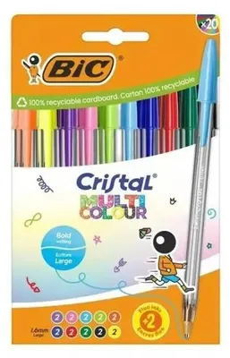 Zdjęcie produktu dla Długopis Cristal Multi Color mix 20szt BIC