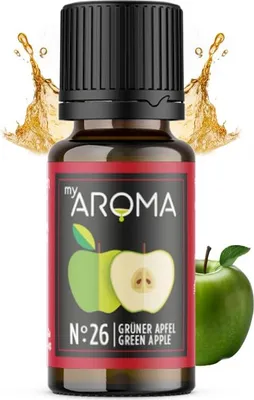 Produktbild von myAROMA Flavour Drops – Grüner Apfel 10ml, kalorienfrei & ohne Zucker, vegan, für Backen, Essen & Trinken, Nr. 26