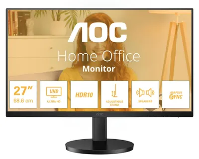 Obrázek produktu pro AOC 68,6cm (27") U27B3AF 16:09 2xHDMI+DP IPS Lift černý