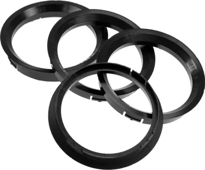 Produktbild von 4X Zentrierringe 76,0 x 67,1 mm schwarz Felgen Ringe  Germany