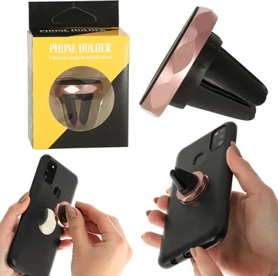Obrázok produktu pre Magnetický držiak na telefón ružový