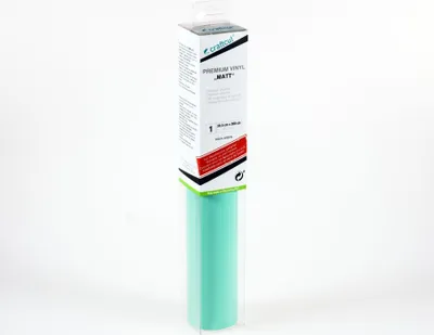 Produktbild von craftcut M39 Plotterfolie matt AQUA-GREEN 30,5 x 300 cm