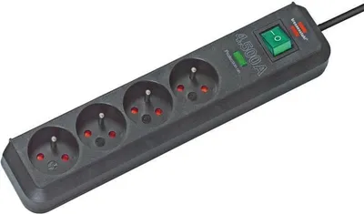 Zdjęcie produktu dla brennenstuhl "Eco-Line" listwa zasilająca, 4-drożna, czarna (1159701)