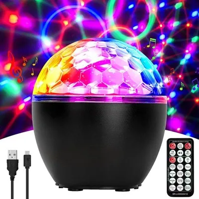 Image de Lumière disco LED - Lumière de fête - Multifonctionnelle - Pour enfants et adultes