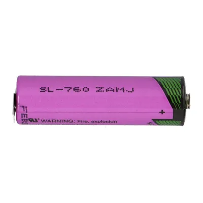 A single battery is shown against a white background.
