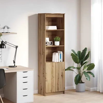 Image de vidaXL Highboard Chêne Artisan 50x35x180 cm Bois composite