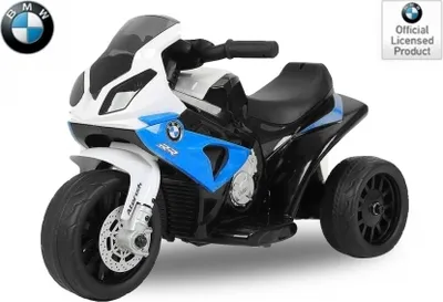 Produktbild von BMW S1000 Premium Modell mit Ledersitz Kindermotorrad Elektro Dreirad Kinder Polizei Motorrad