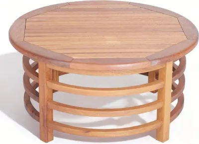 Produktbild von Gartenmöbel Couchtisch Loungetisch Rundtisch Holztisch Kaffeetisch