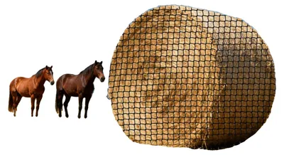Produktbild von VEVOR Rundballen-Heunetz, 1,8x1,8x1,8 m, 42x42 mm Maschenweite, PE-Material, kno