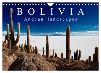 Produktbild von Bolivienische Andenlandschaften / UK-Ausgabe (Wandkalender 2027, DIN A4, Querformat), CALVENDO 12-Monats-Wandkalender