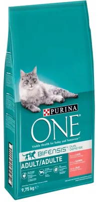 Produktbild von PURINA One Adult Salmon - trockenfutter für Katzen - 9 75kg