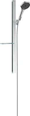 Immagine prodotto di hansgrohe Ensemble de douche Rainfinity 130 3jets EcoSmart 9 l/min avec barre de douche 90 cm et porte-savon, chromé, 27672000, 27672000