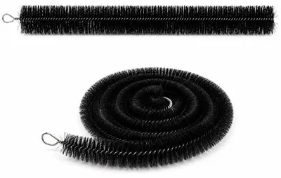 Produktbild von Rinnenbürste Laubschutz - 12cm*4m - Laubschutz Blätter - hält von selbst - besonders dichter Besatz - Laubreinigungsschutz - für Fallrohre