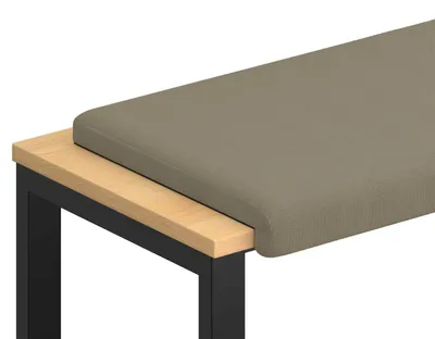 Obrázok produktu pre vidaXL Opieradlo do banky, štruktúrovaná zamatová látka, farba khaki, hĺbka 35 cm