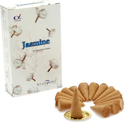 Zdjęcie produktu dla Kadzidełka Stożkowe Stamford 15 X Jaśmin kadzidło