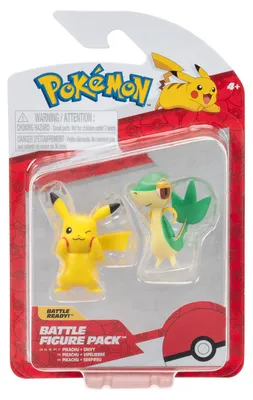 Produktbild von Pokémon Battle Figure 2 Pack Snivy & Pikachu