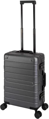 Produktbild von Travelhouse - Oslo - Aluminium Koffer Trolley mit 4 Rollen Alu-Reise-Koffer  Vol.102L L-75cm Graphit - Neuheit 2021