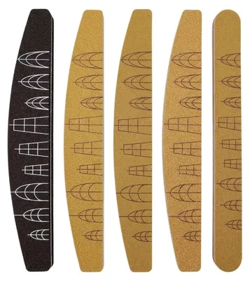 Image de Lot de 5 limes professionnelles pour ongles en gel et en acrylique
