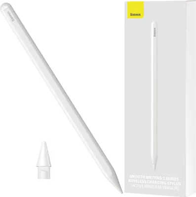 Zdjęcie produktu dla Baseus SMOOTH WRİTİNG 2 İPAD UYUMLU KALEM-BEYAZ, Panel dotykowy, NetApp, Apple İPAD