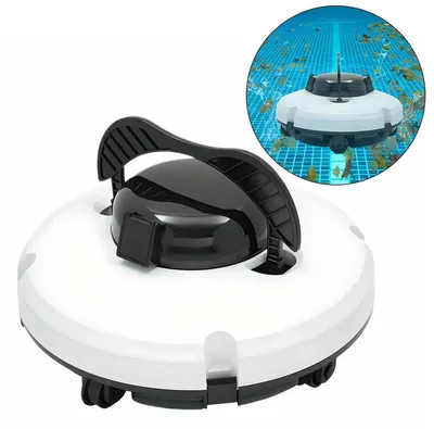 Produktbild von Poolroboter kabellos 2 Motoren 5200mAh – 120 Min Laufzeit für 18° Neigung | Ideal für rechteckige & runde Pools