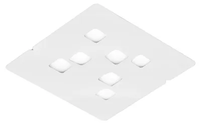 Produktbild von GISELLE P/G 7XGX53 Max 7x8W Deckenleuchte aus weißem Aluminium, modernes Design, 120° Doppelabstrahlung für Innenräume - Gealuce
