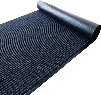Productafbeelding van Famanu vloerkleed, 90x300 cm - Grijs, met antislip onderkant