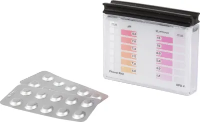 Produktbild von Steinbach | Testkit für pH-Wert & Sauerstoff | inkl. 20 Tabletten | präzise Messung | einfach in der Anwendung | ideal zur Pool- und Wasserpflege