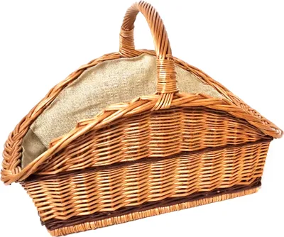 Produktbild von Kaminkorb Holzkorb Kaminholzkorb aus Weide mit Jute (Art. 90280 - 2F)
