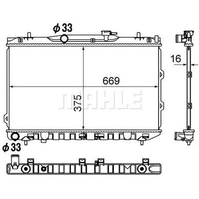 Produktbild von Mahle Motorkühler für Kia Cerato
