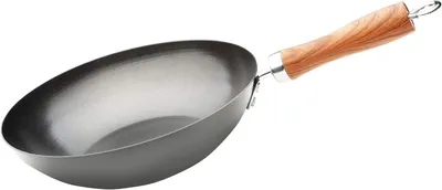 Kohlenstoffstahl-Wok 32 cm, Antihaft, Induktion, Quantanium