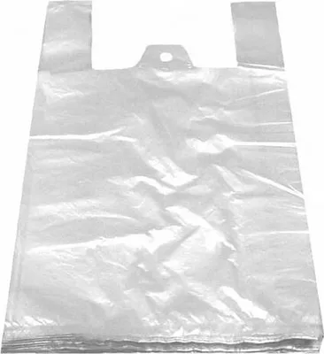 Produktbild von 400x Hemdchentragetaschen HDPE weiß 240+110x440mm