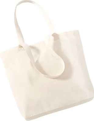 Produktbild von Westford Mill Organic Einkaufstasche aus Baumwolle, 16 Liter BC1221 (Einheitsgröße) (Natur)