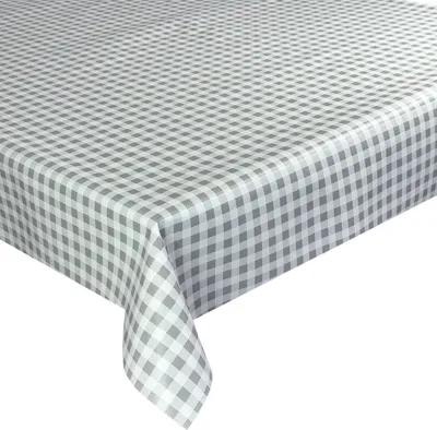 Zdjęcie produktu dla Cerata obrus obrus zmywalny wodoodporny obrus ogrodowy w kratę szary Fantastik C-16-6 240x140 cm